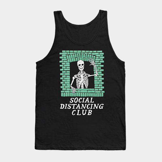 Social Distancing Club Tank Top by Moonguts